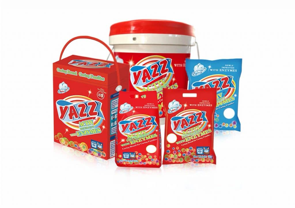 Yazz washing powder made in Ghana