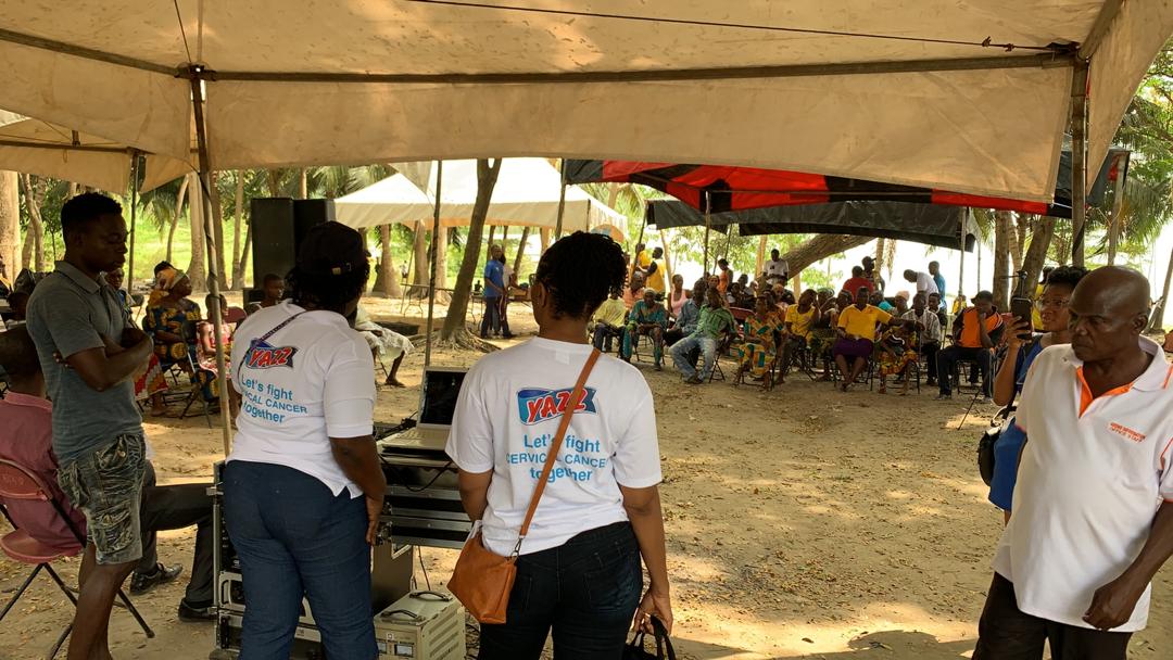 Free cervical Cancer screening and education on cervical cancer that happened in Kumasi.
