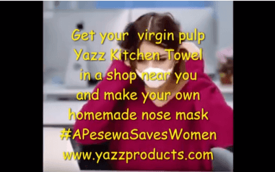 DIY Homemade nose mask made with Yazz  Kitchen Paper Towel