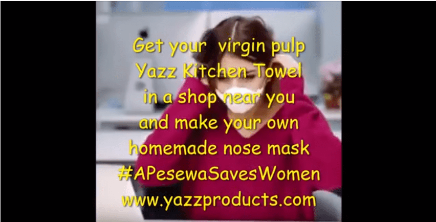 DIY Homemade nose mask made with Yazz  Kitchen Paper Towel